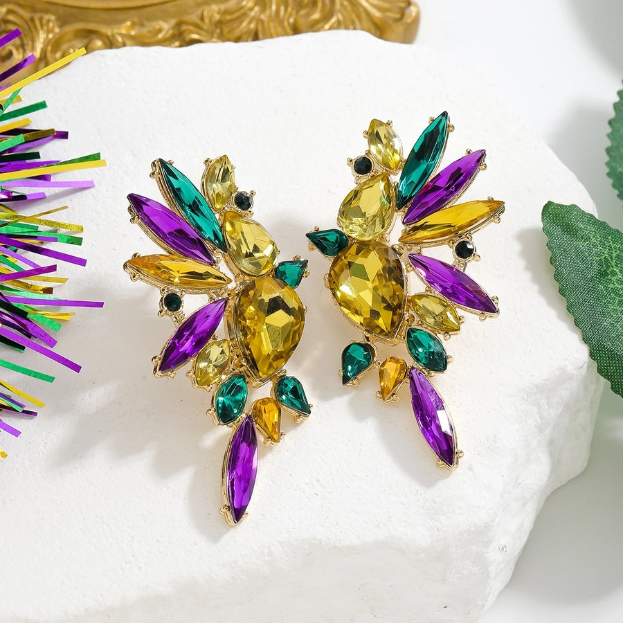 1 Pair Elegant Vintage Style Lady Geometric Alloy Drop Earrings Ear Studs