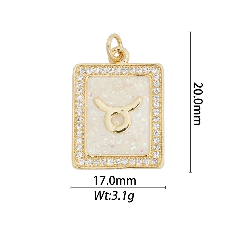 1 Piece Copper Constellation Pendant