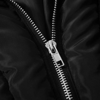 Women's Streetwear Solid Color Zipper Coat