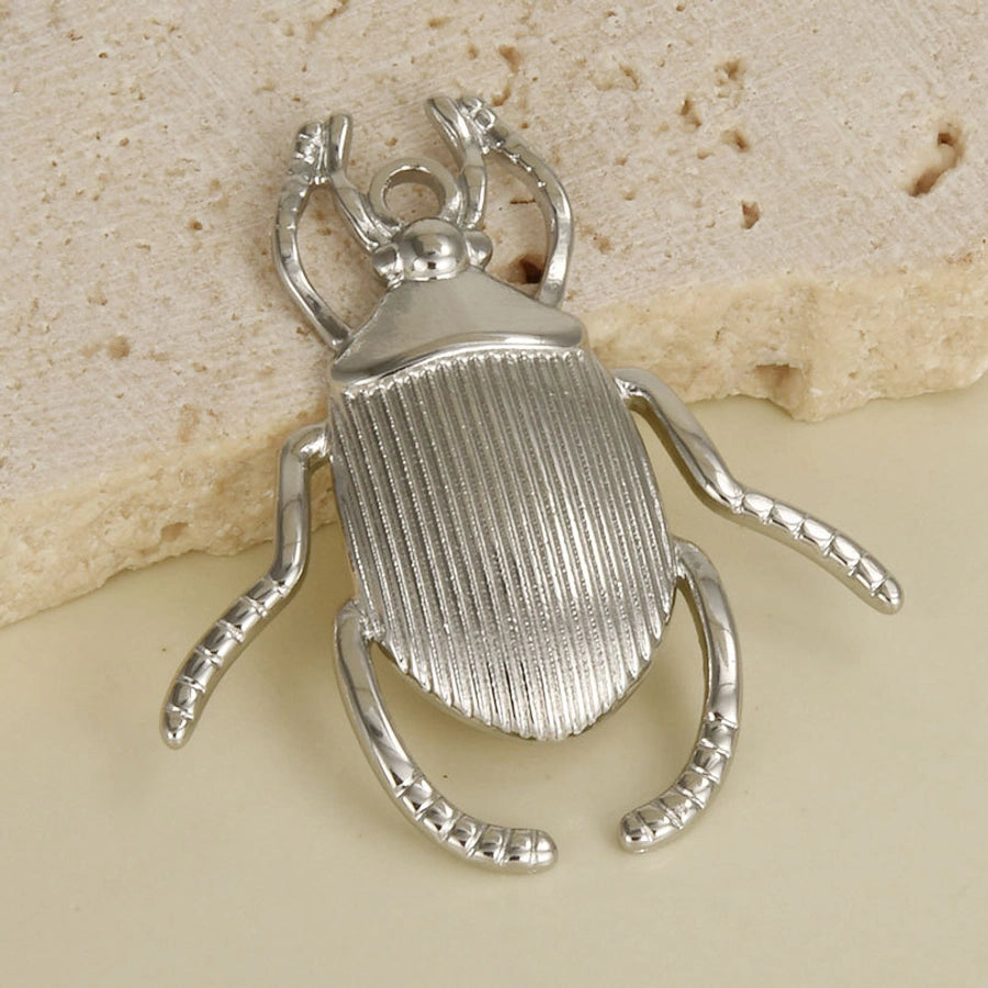 1 Piece 27*31mm 304 Stainless Steel 18K Gold Plated Insect Pendant Jewelry Accessories