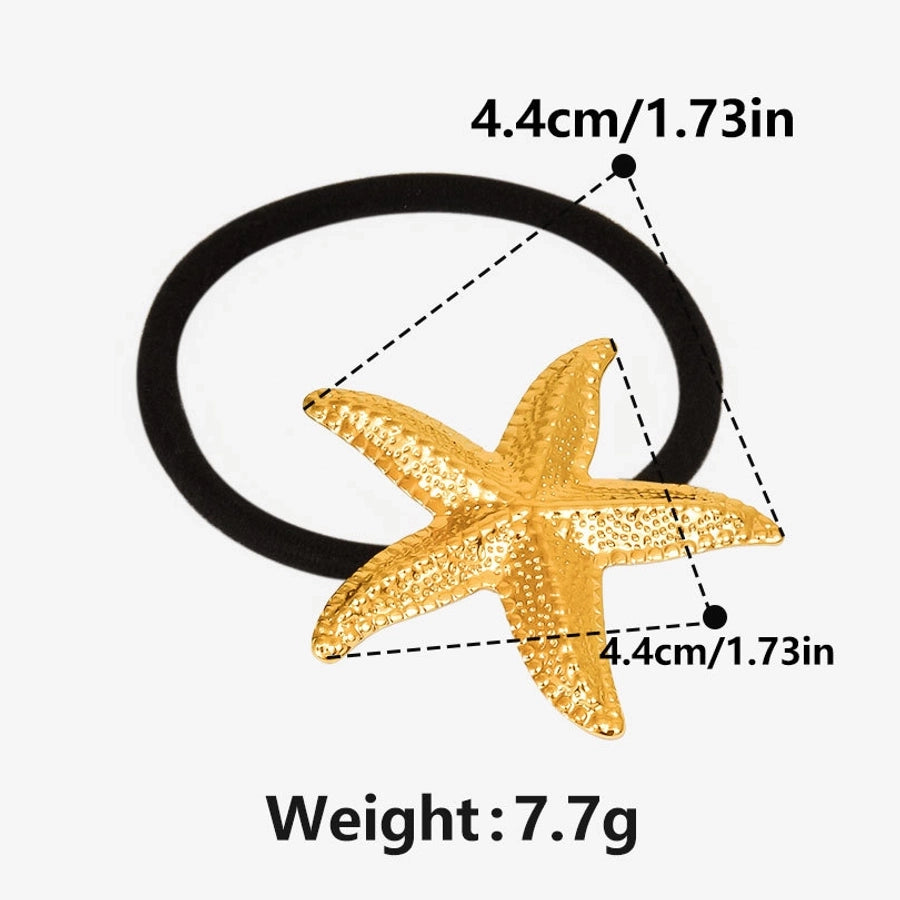 Women's Simple Style Starfish 304 Stainless Steel Plating Hair Tie