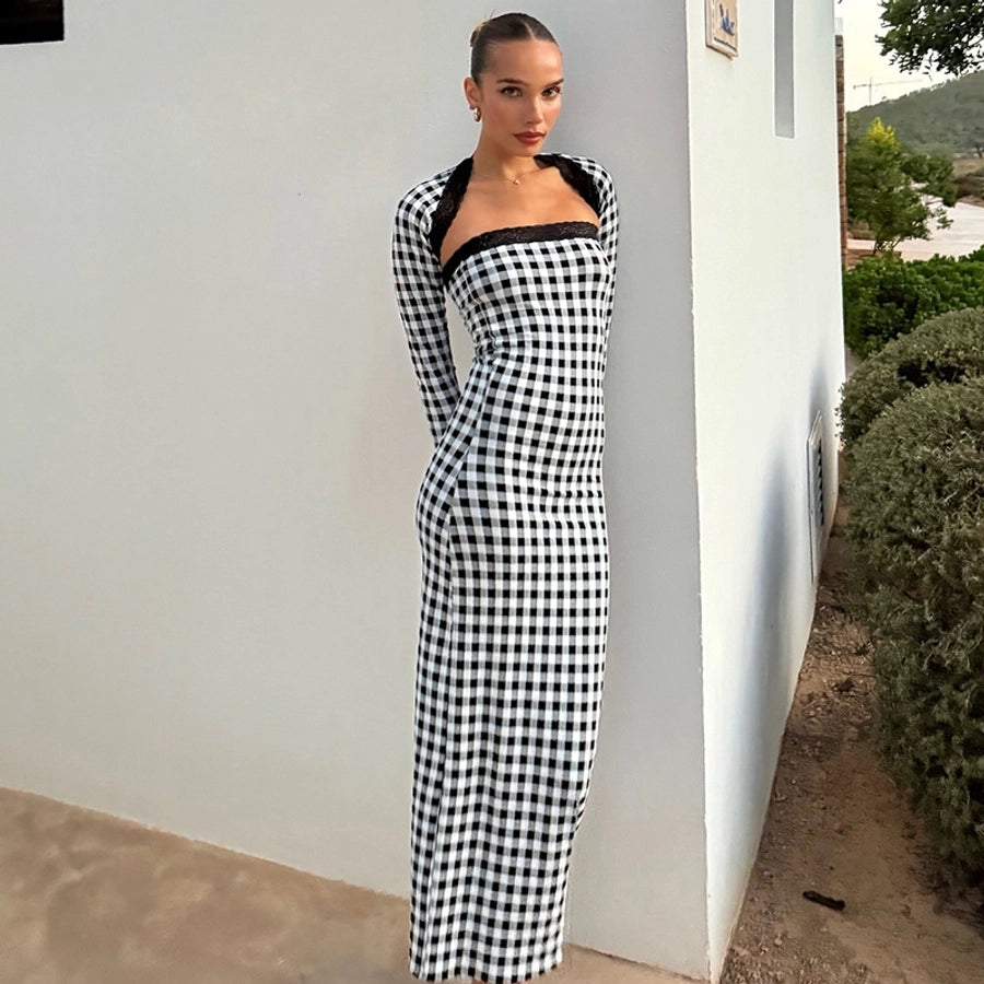 Daily Women's Streetwear Color Block Polyester Skirt Sets Skirt Sets