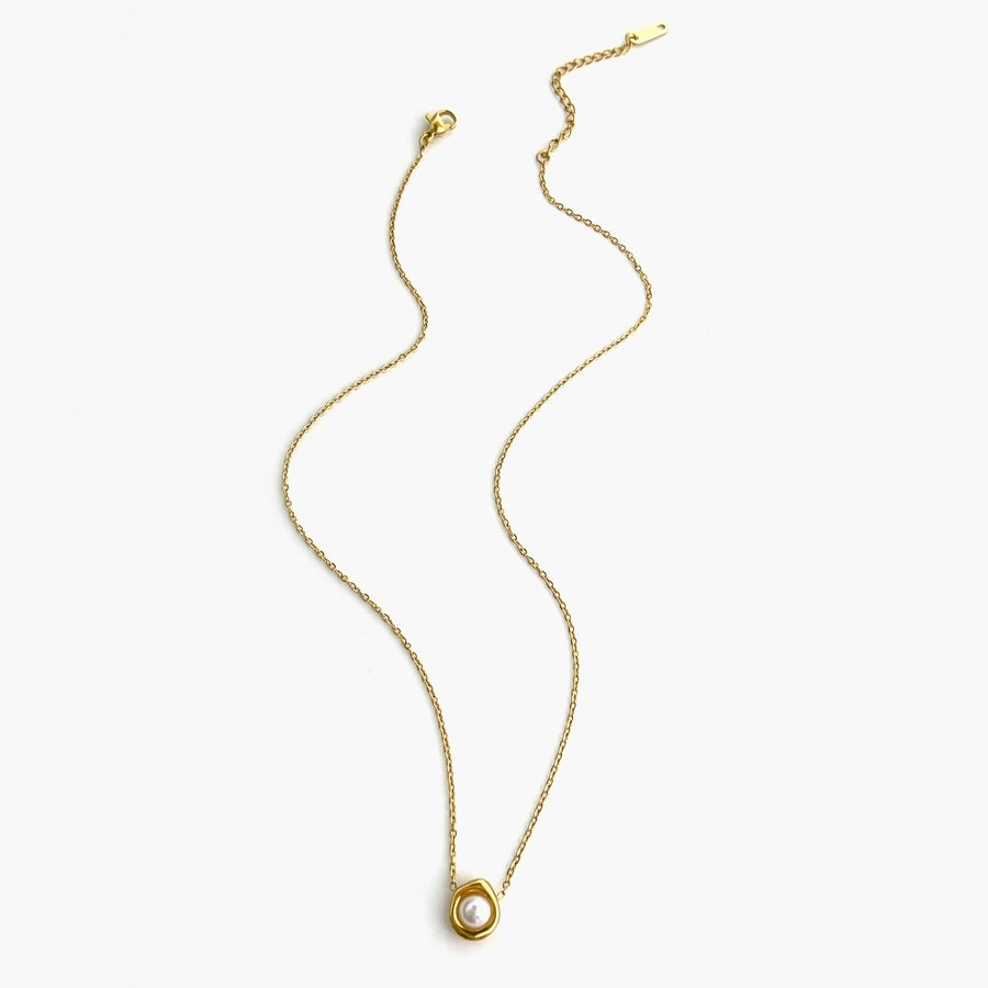 Jewelry Vintage Style Classic Style Geometric 316L Stainless Steel  18K Gold Plated Necklace