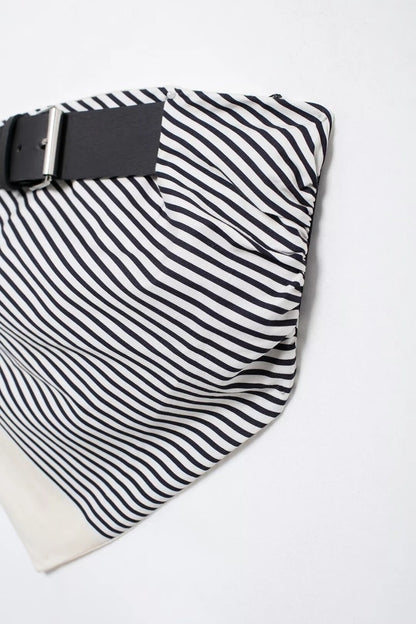 Women's Bandeau Tank Tops Belt Streetwear Stripe