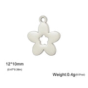 Steel Color Double Hole Hexapetalous Flowers