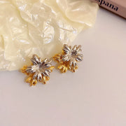 63# Silver Needle-Flower-Gold and silver color