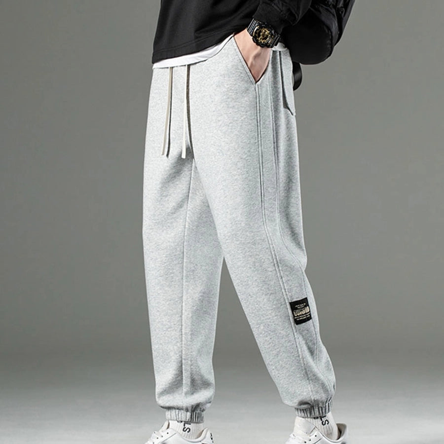 Men's Solid Color Simple Style Classic Style Loose Men's Bottoms