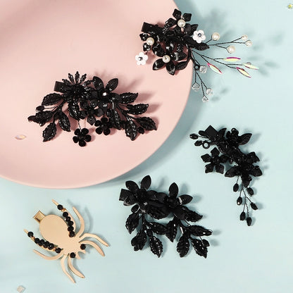 Women's Elegant Simple Style Leaf Iron Hair Clip