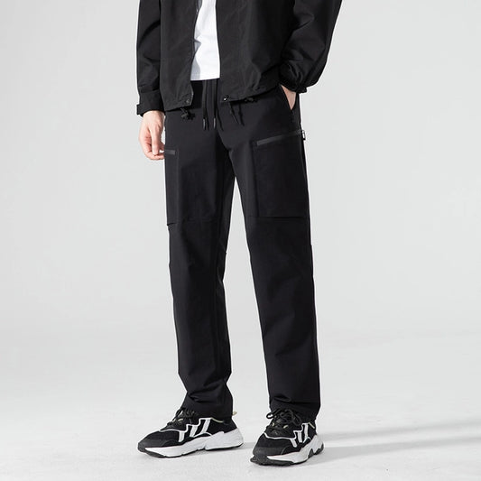 Men's Solid Color Casual Loose Men's Bottoms