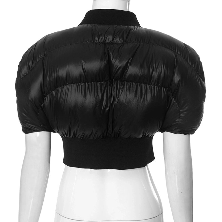 Women's Streetwear Solid Color Zipper Coat