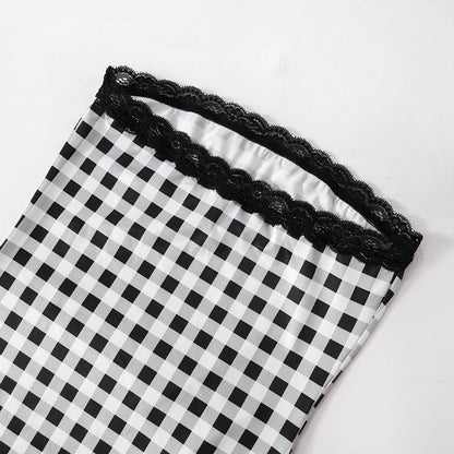 Daily Women's Streetwear Color Block Polyester Skirt Sets Skirt Sets