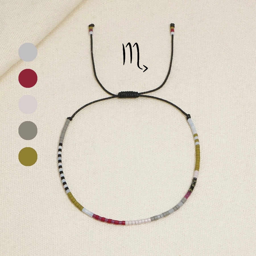 Casual Constellation Seed Bead rope Woven Chain Beaded Bracelets