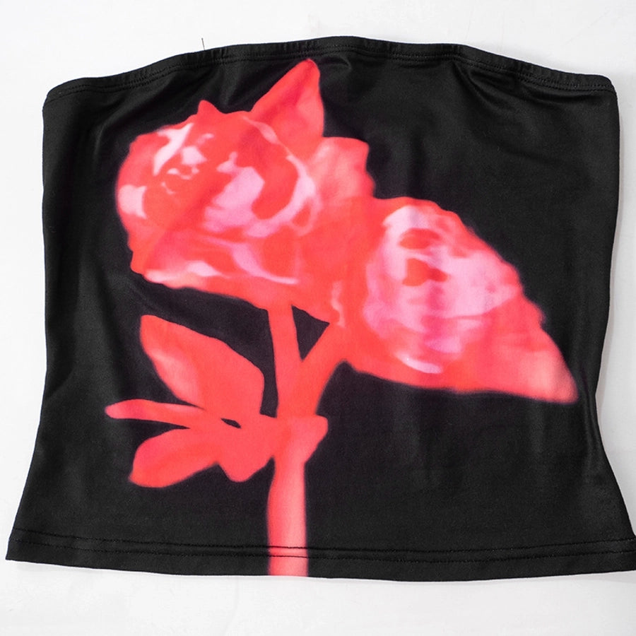 Women's T-shirt Sleeveless Tank Tops Streetwear Flower