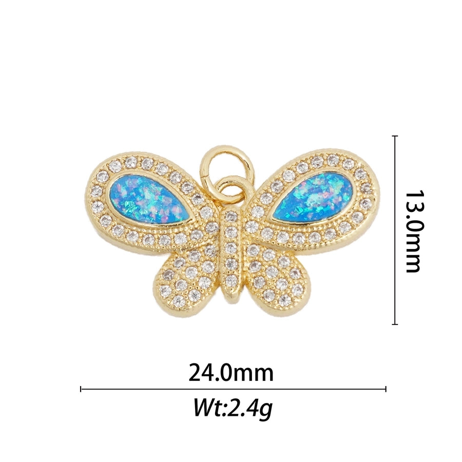 1 Piece Copper Butterfly Fish Tail Pendant
