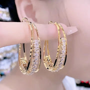 Ac-7672 Gold White Diamond