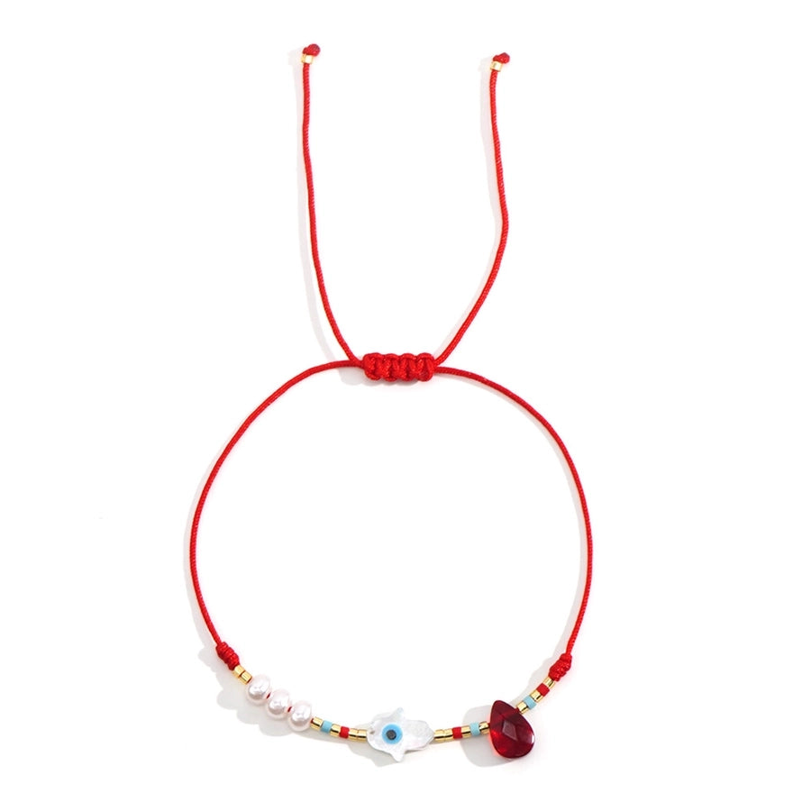 IG Style Moon Eye Seed Bead rope Shell Woven Chain Beaded Bracelets