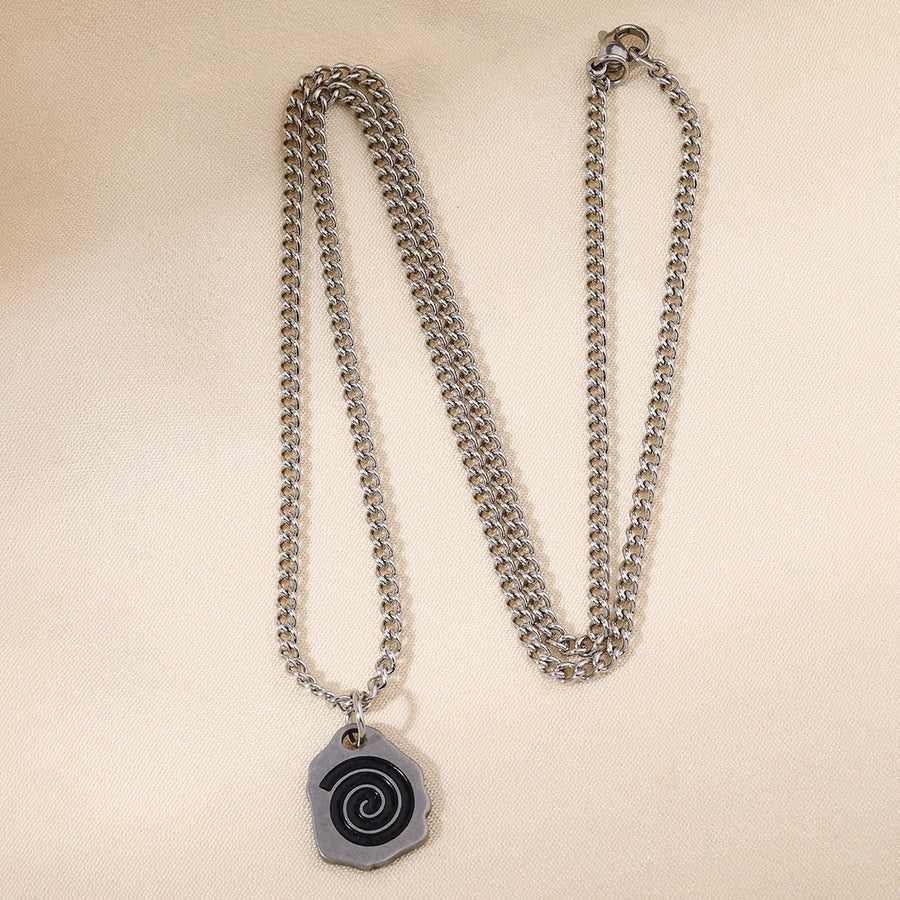 Jewelry Vintage Style Irregular 304 Stainless Steel Pendant Necklace
