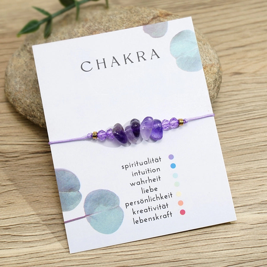 Bohemian Irregular natural stone Wax line  String Bracelets