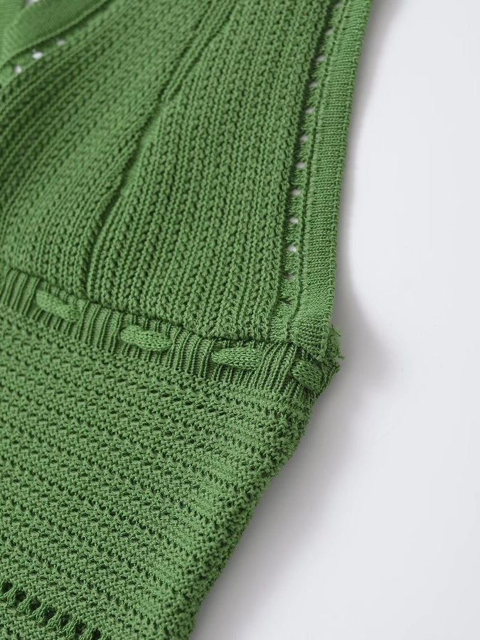 Women's Camisole Knitwear Sleeveless Tank Tops Streetwear Solid Color