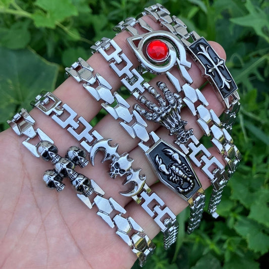 Punk Streetwear Geometric Alloy Chain Chain & Link Bracelets