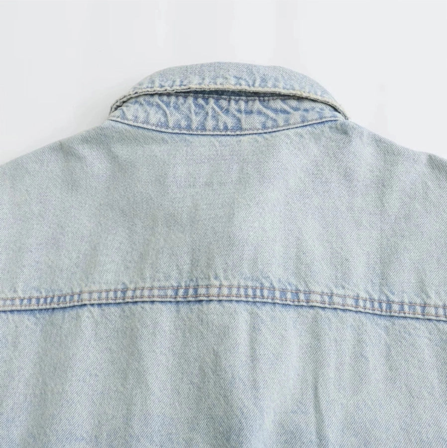 Women's Streetwear Solid Color Coat Denim Jacket