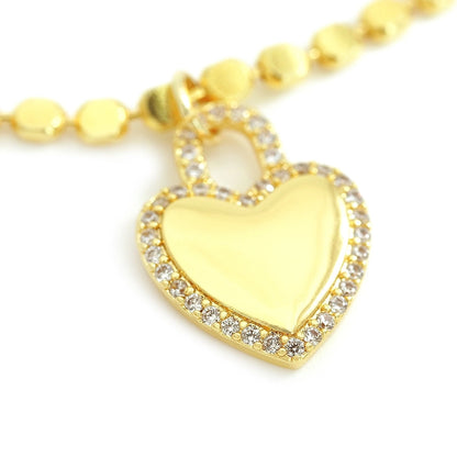 Jewelry Vintage Style Classic Style Heart Shape Copper Pendant Necklace