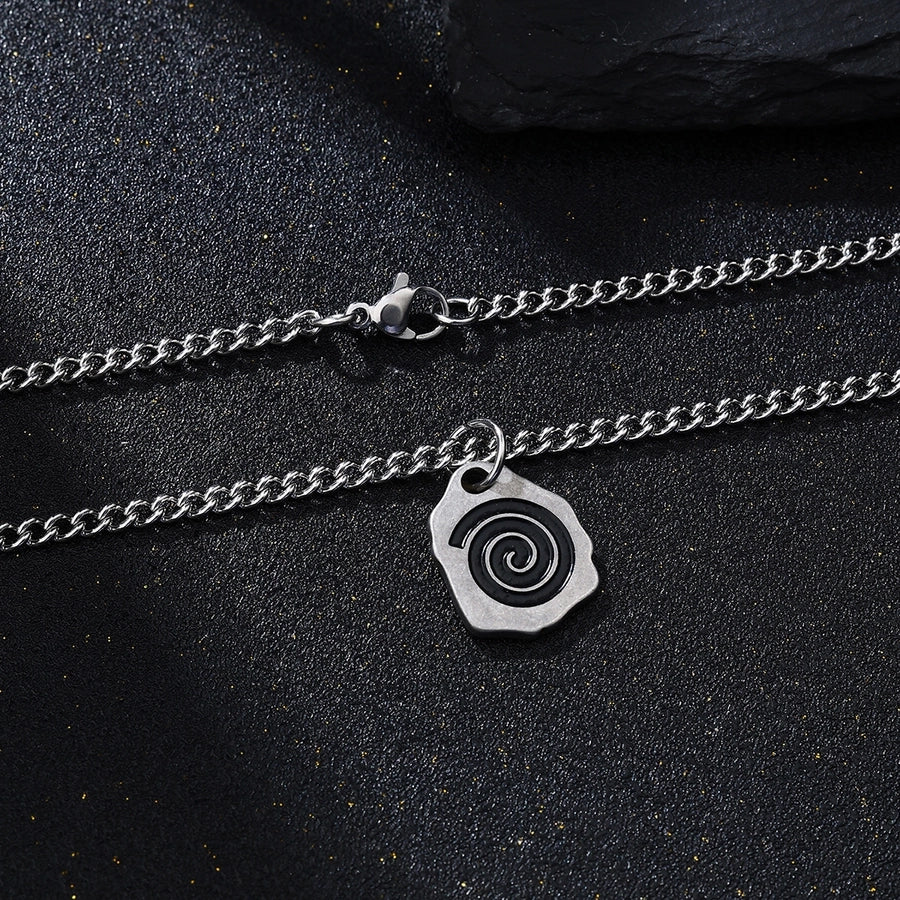 Simple Style Irregular 304 Stainless Steel Men's Pendant Necklace