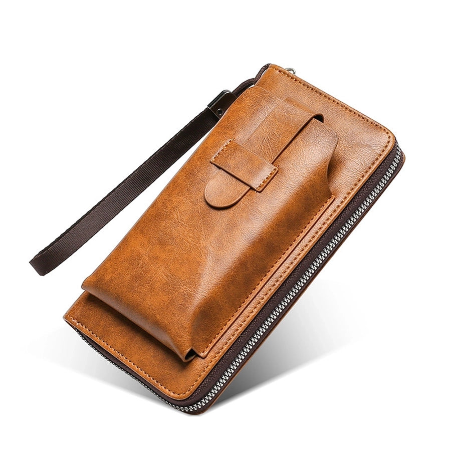 Men's wallet long new wallet multi-card wallet men's business zipper multi-functional mobile phone bag  direct sales