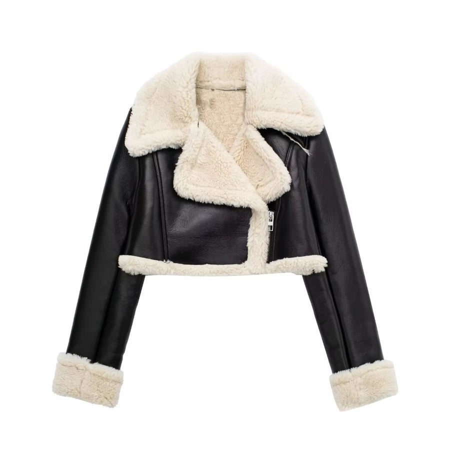 Women's Streetwear Solid Color Zipper Coat Casual Jacket