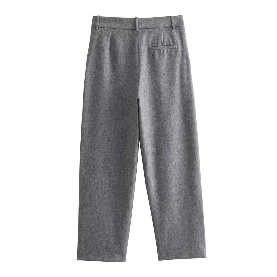 Daily Women's Streetwear Solid Color Polyester Pocket Pants Sets Pants Sets