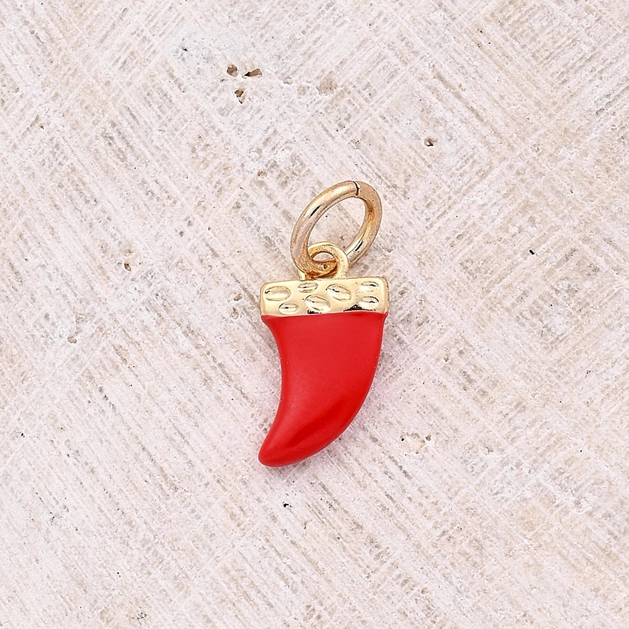 1 Pc/Package 10.5x6mm Hole 3~3.9mm Copper 18K Gold Plated White Gold Plated chili Polished Pendant Jewelry Accessories