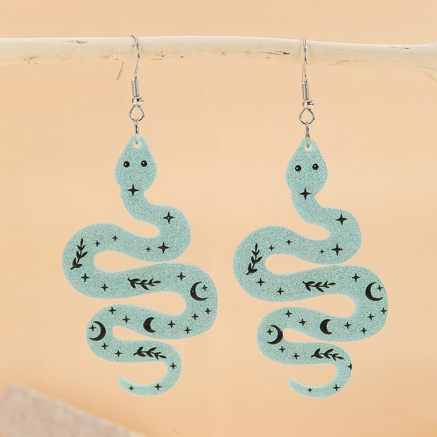 1 Pair Cute Exaggerated Snake Handmade Arylic Drop Earrings