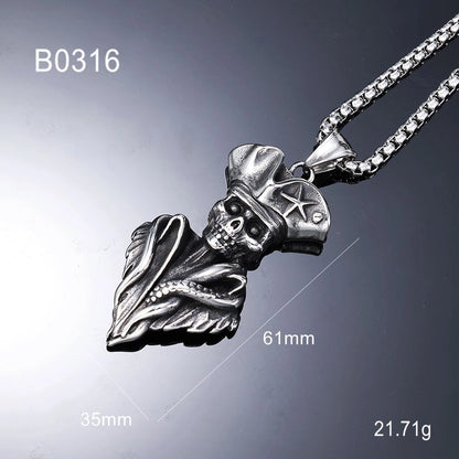 Retro Skull 304 Stainless Steel Unisex