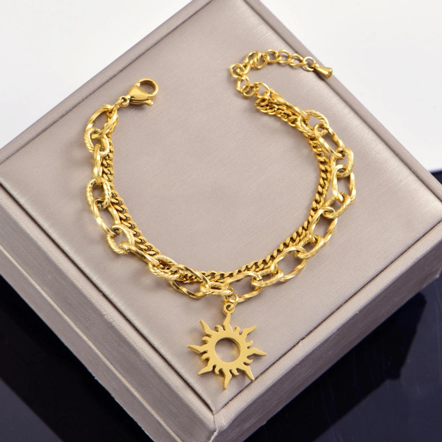 Elegant Streetwear Geometric 304 Stainless Steel  Bracelets In Bulk Stainless Steel Bracelets