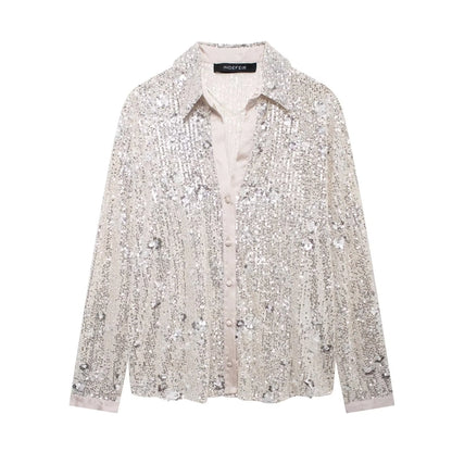 Women's Blouse Long Sleeve Blouses Simple Style Streetwear Solid Color