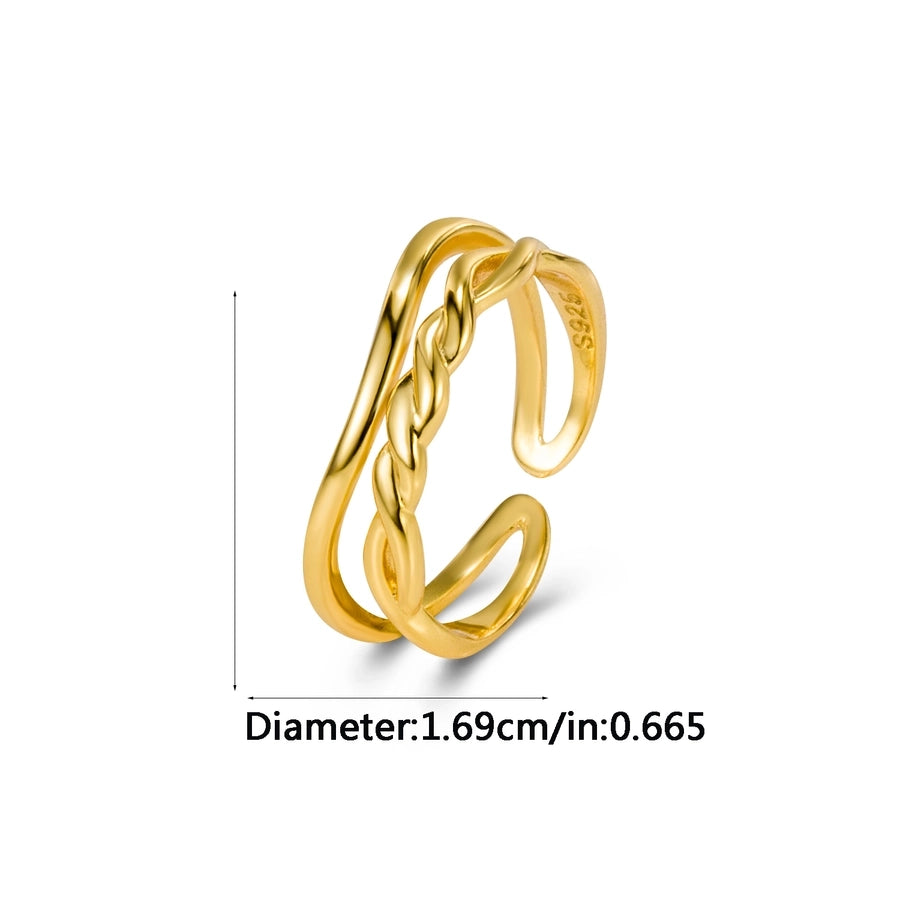 925 Sterling Silver Geometric Rings