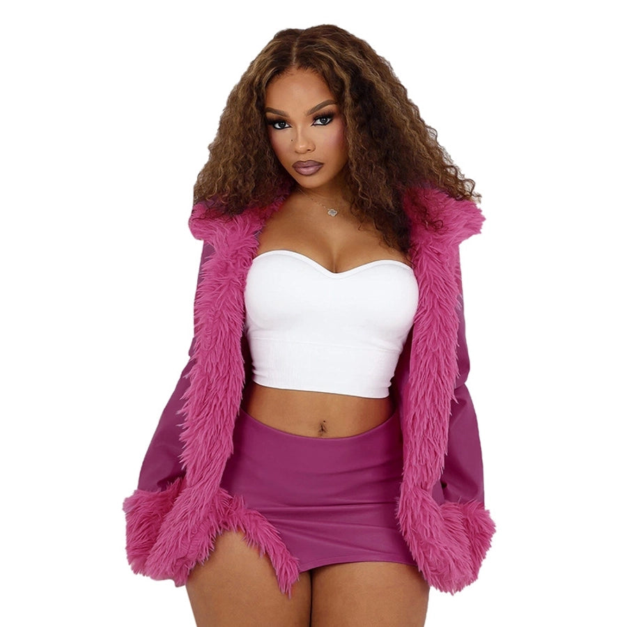 Daily Women's Streetwear Solid Color Spandex Polyester Skirt Sets Shorts Sets