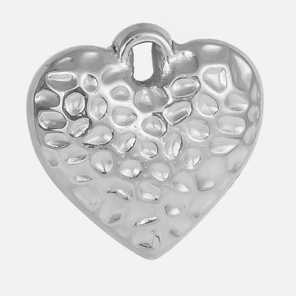 1 Piece 304 Stainless Steel 18K Gold Plated Heart Shape Pendant