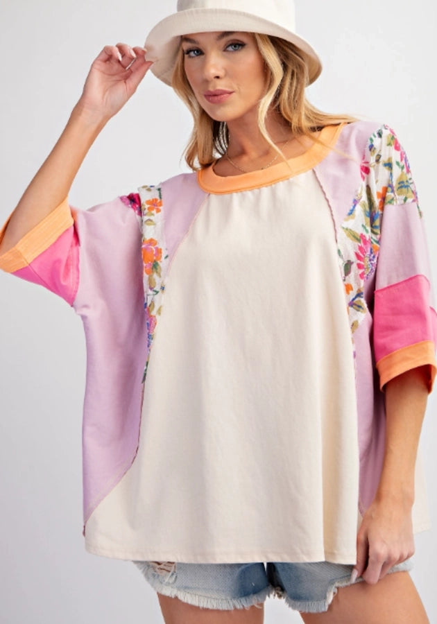 Hoodies & Sweatshirts 3/4 Length Sleeve Casual Streetwear Color Block Stripe