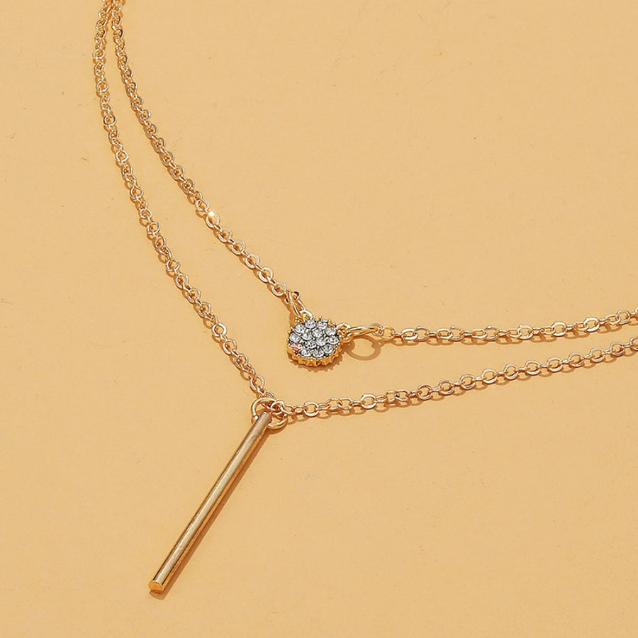 Original Design Lady Solid Color Geometric Mixed materials Paperclip Chain Pendant Necklaces