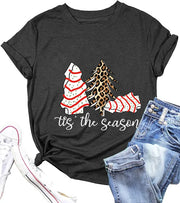 5-Christmas Tree Colored Cotton 4 Black and Gray