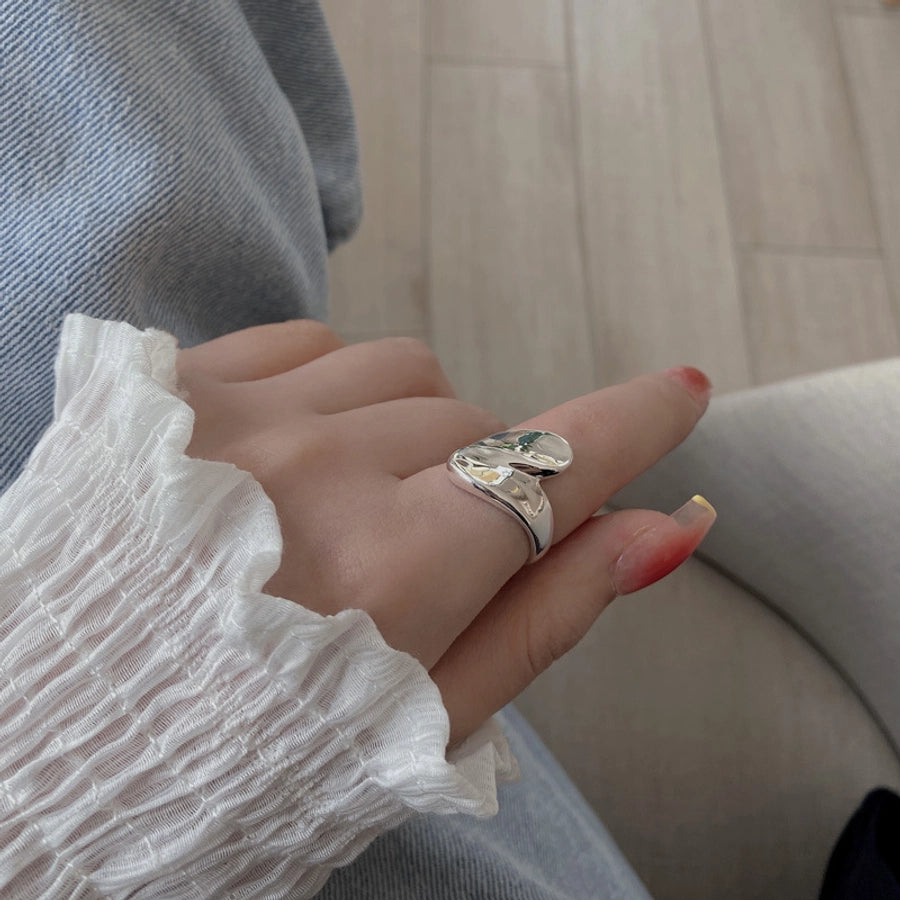 925 Sterling Silver Geometric Rings