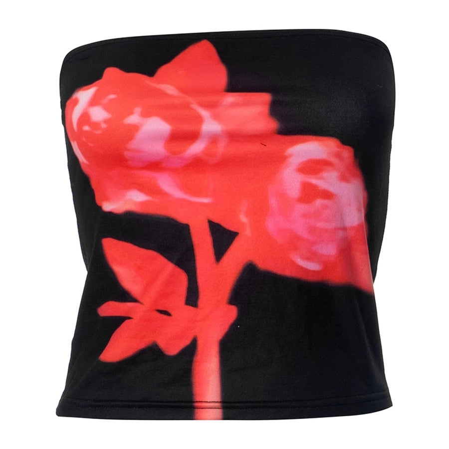 Women's T-shirt Sleeveless Tank Tops Streetwear Flower