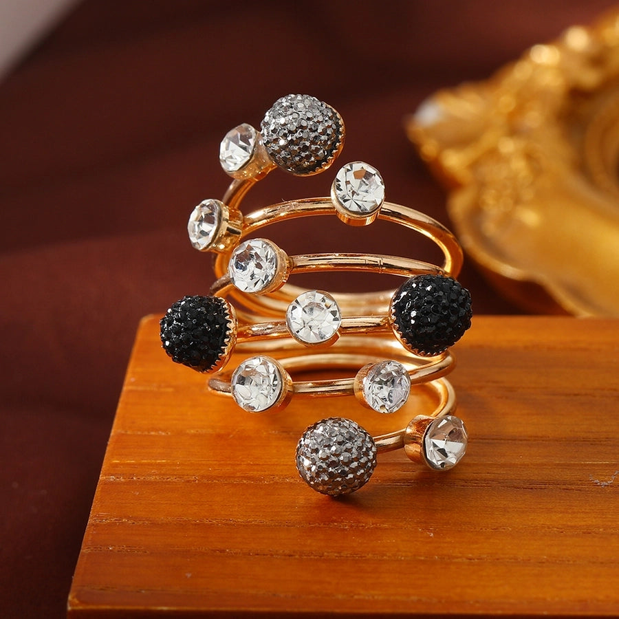 Elegant Geometric Alloy Women's Rings