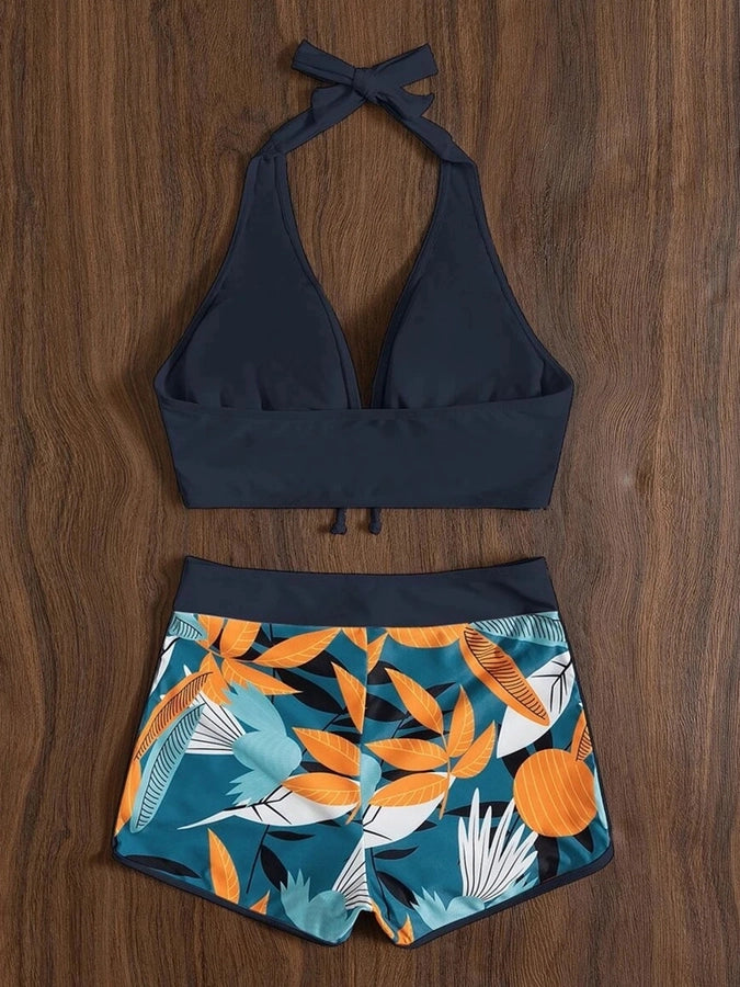 women's floral 2 piece set tankinis