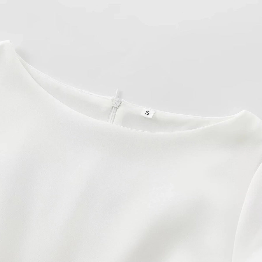 Women's Sheath Dress Elegant Sexy Round Neck Long Sleeve Solid Color Short Mini Dress Holiday Daily