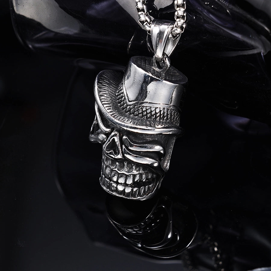 Hip-Hop Retro Skull 304 Stainless Steel Unisex