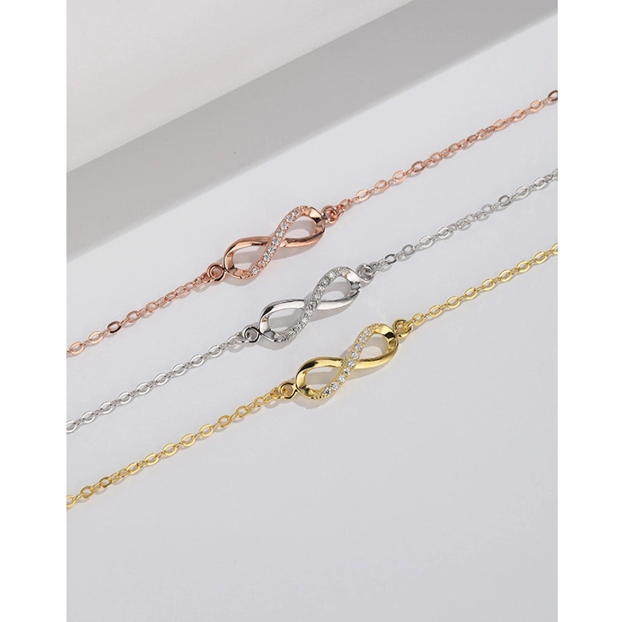 925 Sterling Silver cable chain Bracelets Simple Style