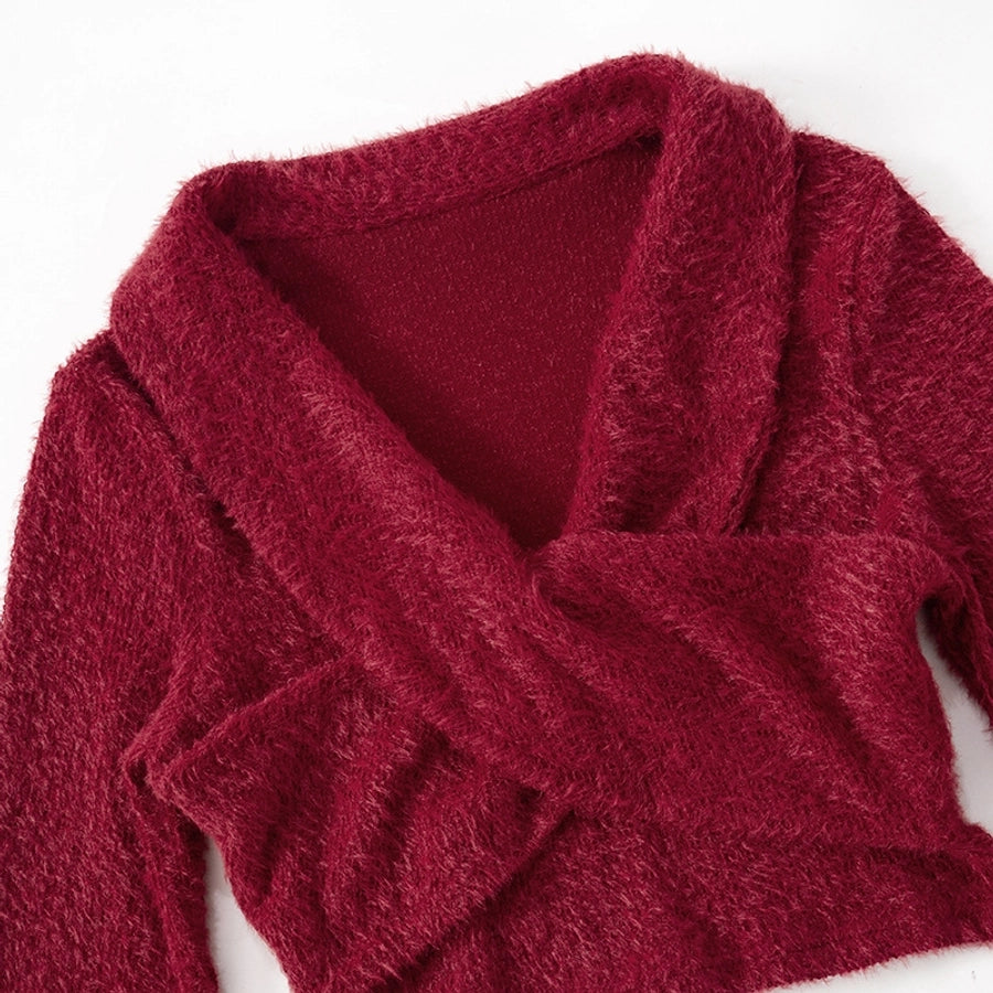 Women's Sweater Long Sleeve Sweaters & Cardigans Streetwear Solid Color