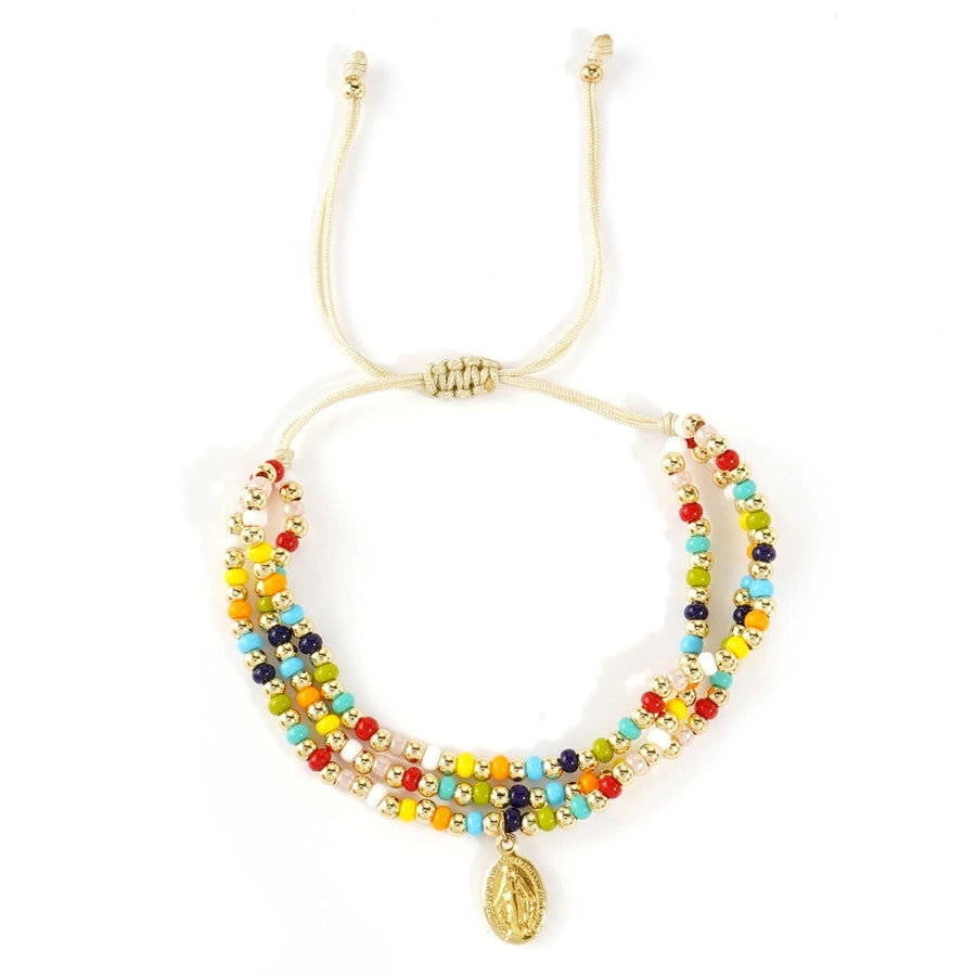 Simple Style Human Seed Bead rope Beaded Chain Beaded Bracelets